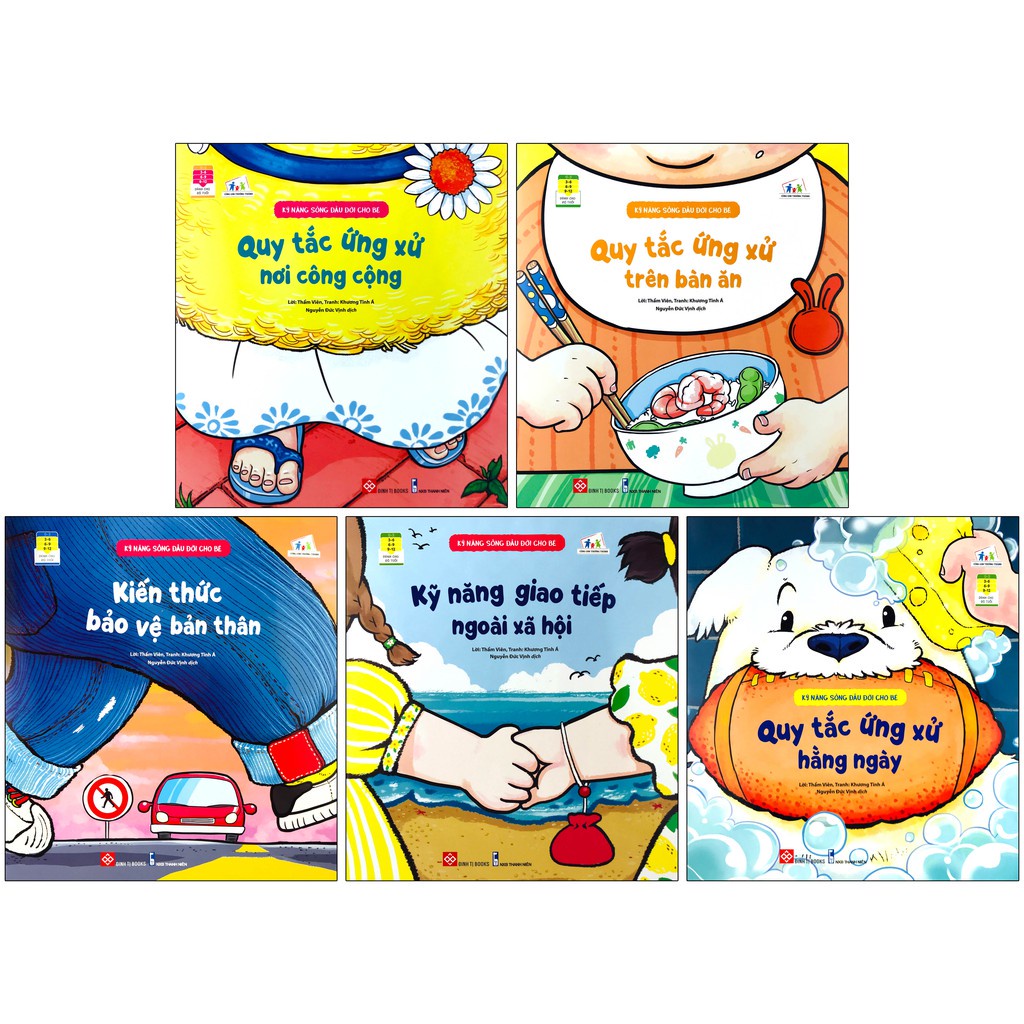 Sách – Combo Kỹ năng sống đầu đời cho bé ( 5 tập )