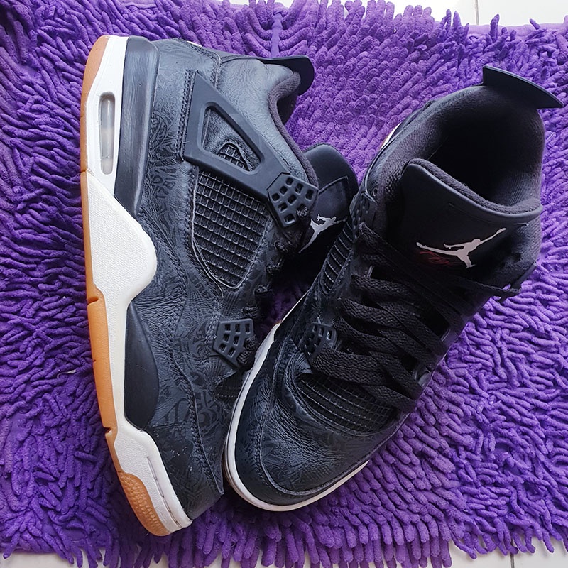 Giày Air Jordan 4 Retro Laser, 44, real 2hand