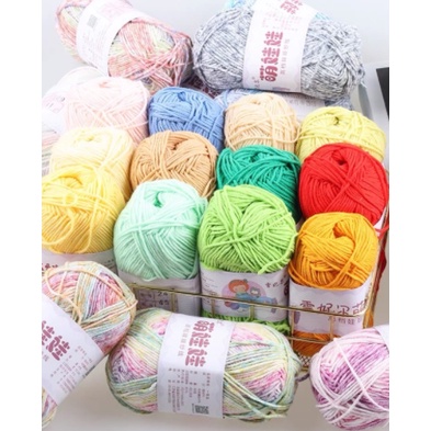 [Bảng màu 101-120] Len Baby Yarn LOANG- Len cho bé - Móc thú siêu đẹp