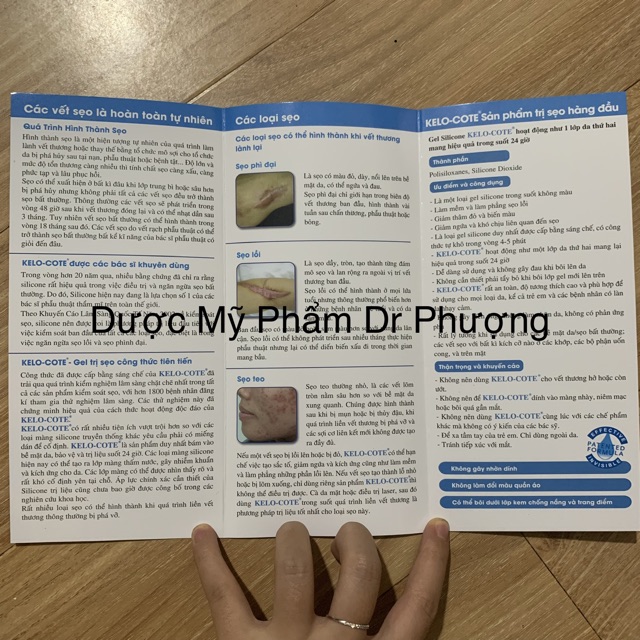 [BILL Công Ty] Kem giảm sẹo Kelo Cote giảm sẹo lồi, sẹo phẫu thuật, sẹo lâu năm