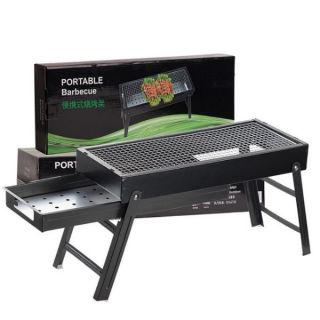 Bếp nướng than hoa BBQ không khói chữ nhật