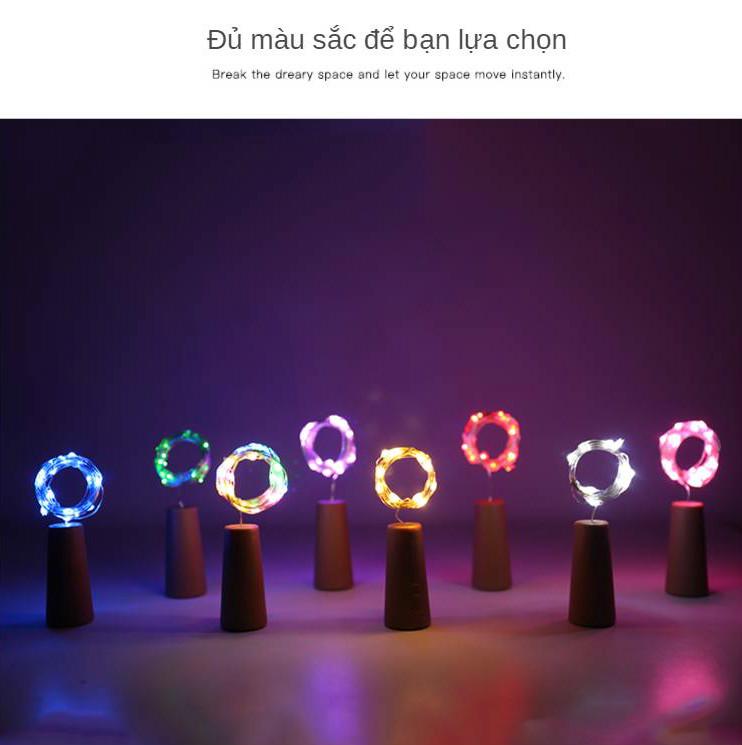 【TẶNG KÈM PIN 】Dây đèn led nút chai đom đóm thích hợp trang trí chai lọ, trang trí phòng ,làm đèn decor MOXI.