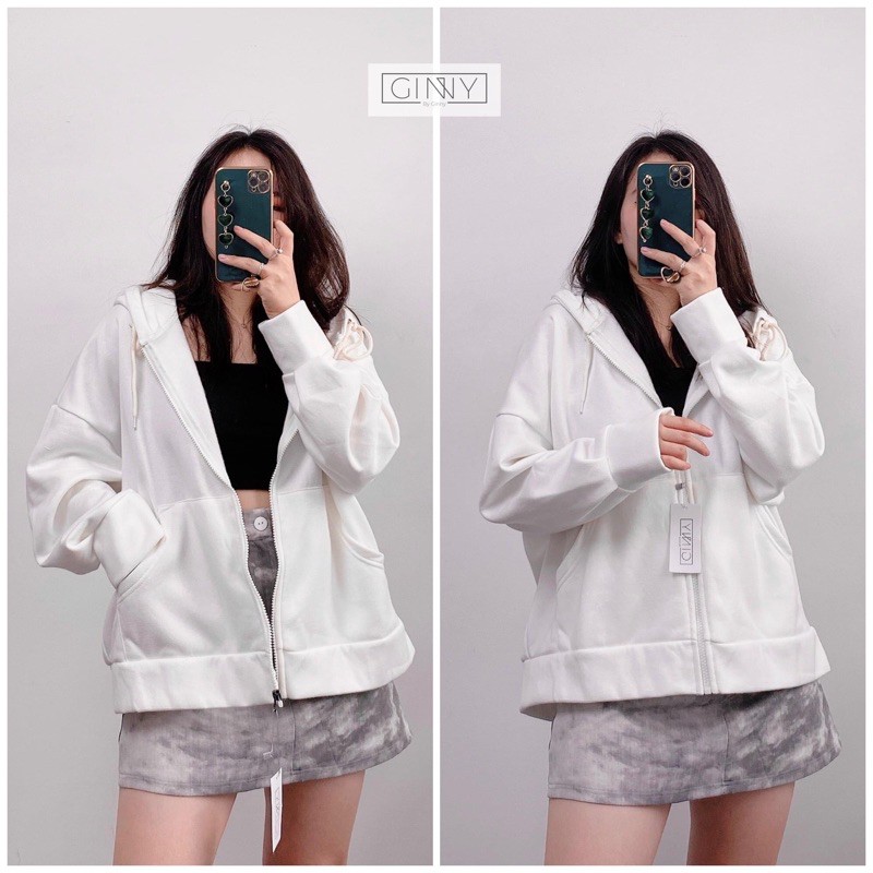 Áo Khoác Nỉ Mira 1 Lớp Dày Dặn | Có Nón Form Rộng | Đơn Giản | Phong Cách Hàn Quốc | HotTrend 2021 | BigBuy360 - bigbuy360.vn