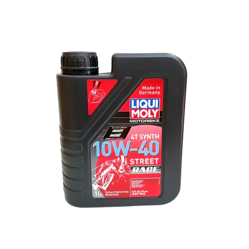 Nhớt tổng hợp cao cấp cho xe số, côn tay Liqui Moly Street Race 4T SYNTH