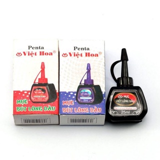 Sale 01 lọ mực lông dầu, mực dạ dầu