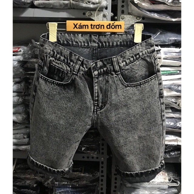 quần short jean nam xám đậm 32552