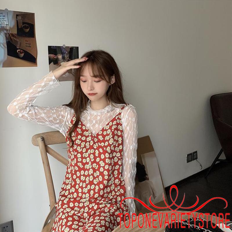 Đầm Hai Dây Họa Tiết Hoa Vintage Cho Nữ | BigBuy360 - bigbuy360.vn