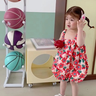 Đầm Hoa Cổ Yếm Cho Bé Gái