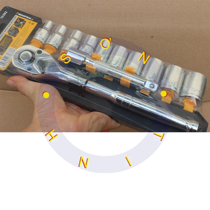 BỘ TUÝP 12 MÓN 1/2 HỆ INCH CÔNG NGHIỆP TOLSEN 15392