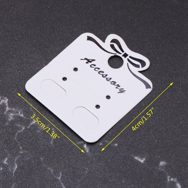 Set 100 Tấm Thẻ Có Dây Treo Dùng Để Gói Khuyên Tai DIY