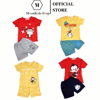 Bộ Minky Mom Cộc Tay Cho Bé👕CỘC ĐÙI KHỈ👕THUN LẠNH 100% Bộ hè bé trai,bé gái hàng có sẵn giao ngay
