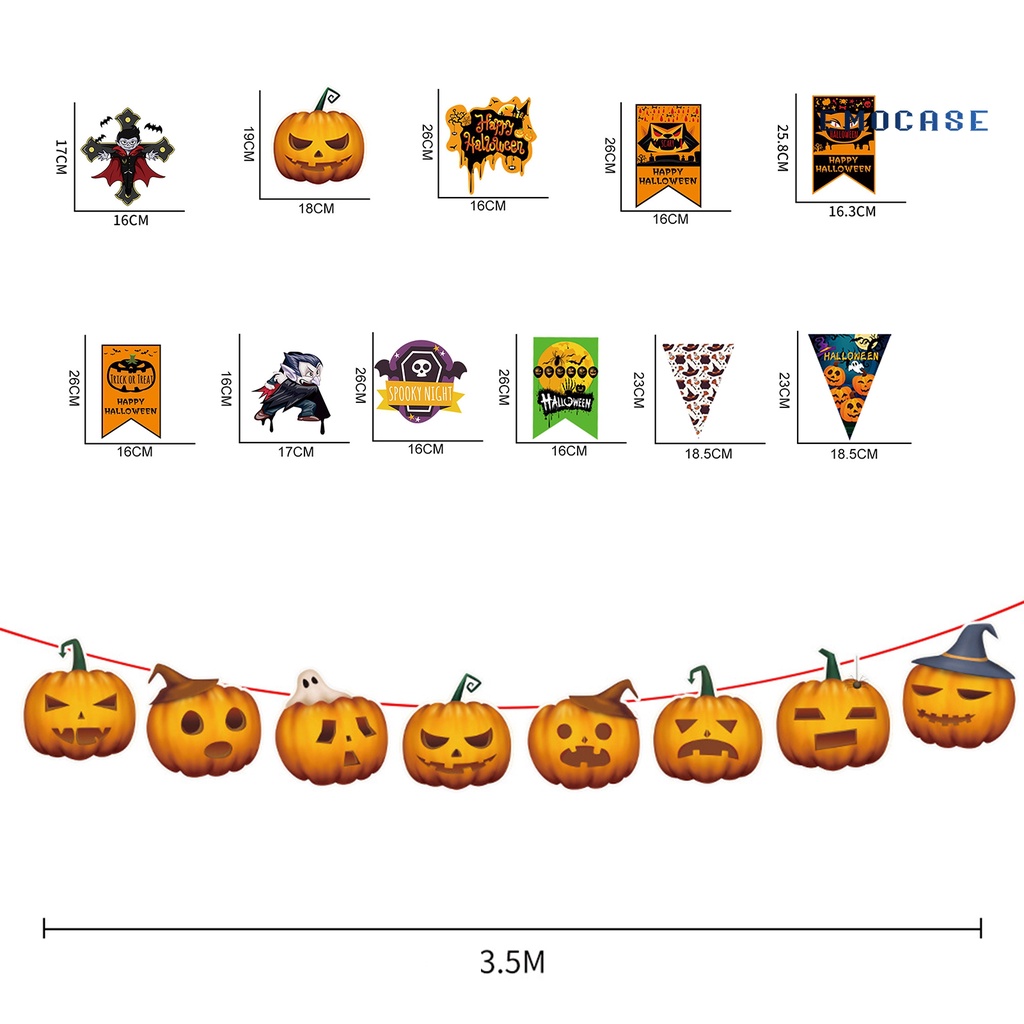 1 Set Dây Treo Trang Trí Tiệc Hình Sáng Tạo Màu Sắc Tươi Sáng Thân Thiện Với Môi Trường