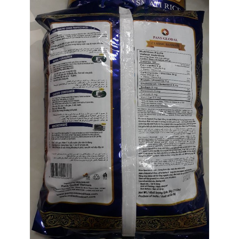 Gạo Basmati Ấn Độ Classic