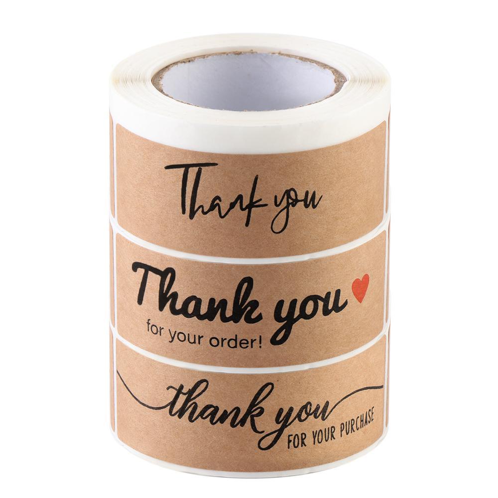 MUVAKO Cuộn 120 Nhãn Dán &quot;Thank You For Your Order&quot;