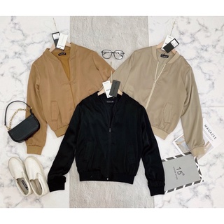 Áo bomber lụa bsk