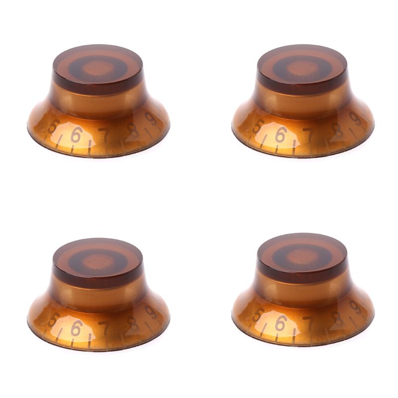 1 Cần Điều Chỉnh Âm Lượng Hình Chuông Màu Cà Phê Cho Đàn Guitar LP