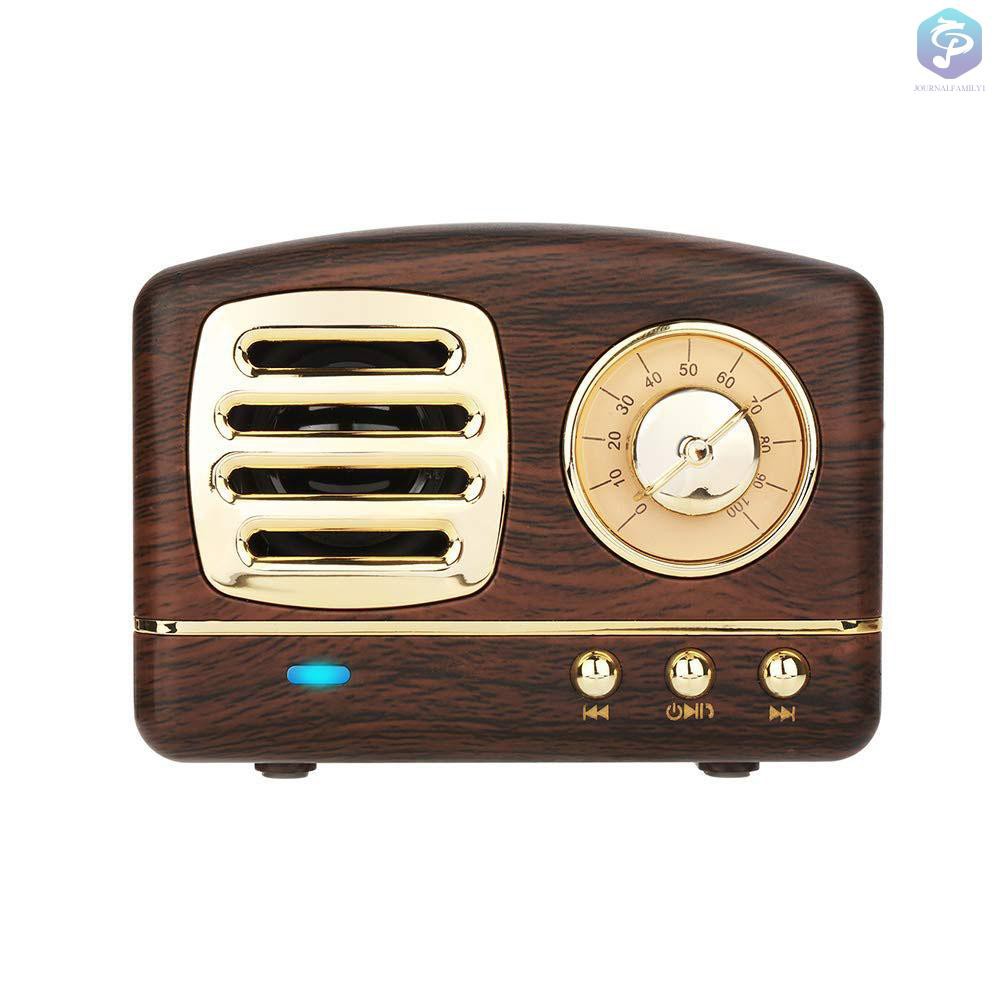 Loa Bluetooth Không Dây Nhỏ Gọn Phong Cách Retro Hỗ Trợ Đọc Thẻ Nhớ Tf / Usb