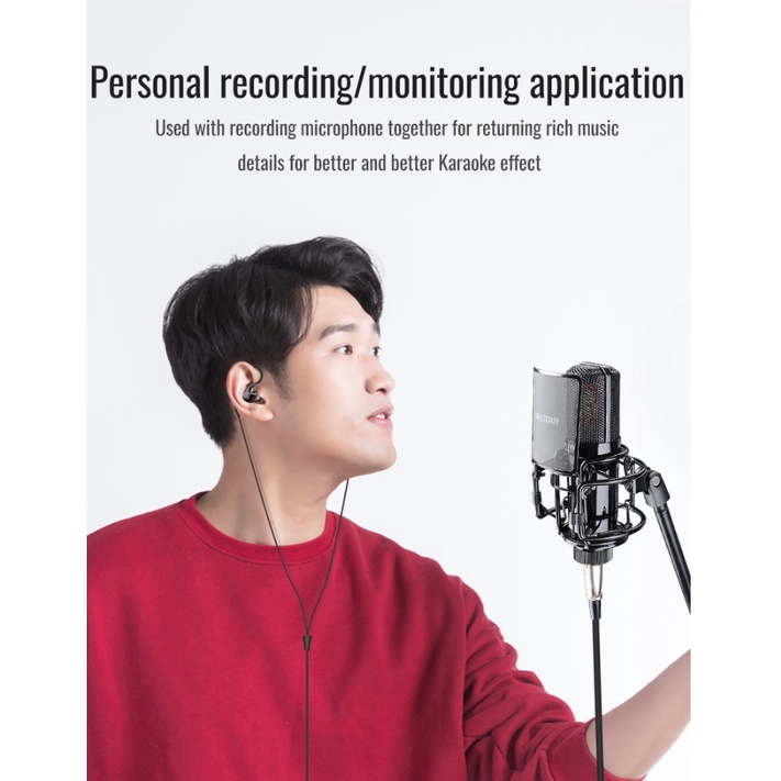 Tai Nghe Có Dây Nhét Tai Takstar TS-2260. Tai Nghe Kiểm Âm Cao Cấp,Dây Tai Nghe Dài, Âm Thanh Sống Động, Dễ Sử Dụng