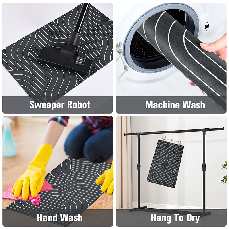 Thảm Lót Sàn Nhà Tắm Thấm Hút Nước Tốt Chống Trượt Tiện Dụng