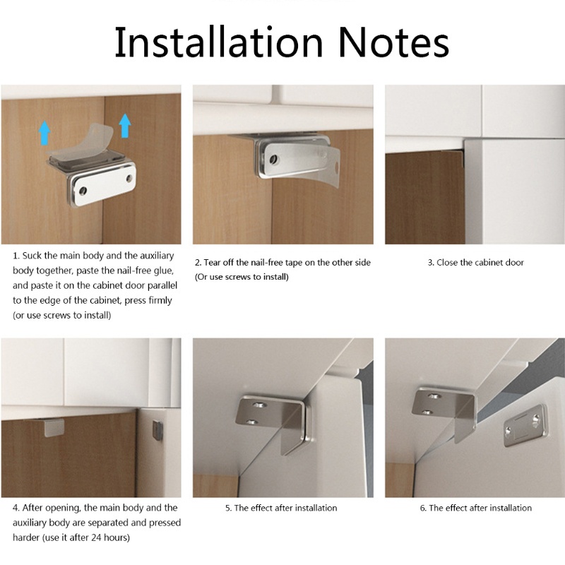 Chốt khóa tủ từ tính hình chữ L vô hình