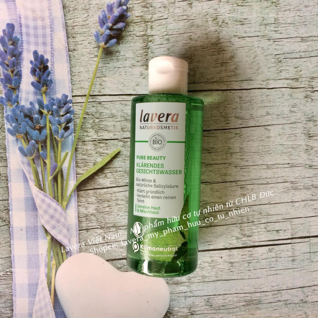 [New] Toner làm sáng da lavera - Pure Beauty Care - Mỹ phẩm hữu cơ tự nhiên Đức