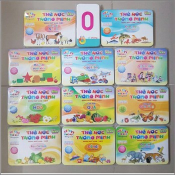 Bịch 20 Thẻ Học Thông Minh BIBO Song Ngữ Anh-Việt