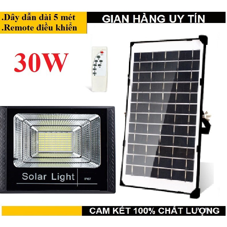 Đèn năng lượng mặt trời 30W