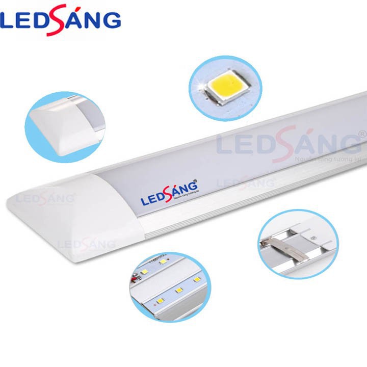 Đèn tuýp led bán nguyệt chống bụi 1.2m 36w - 40w - 60w - Đèn led bán nguyệt 1.2m - Bóng đèn led 1.2m