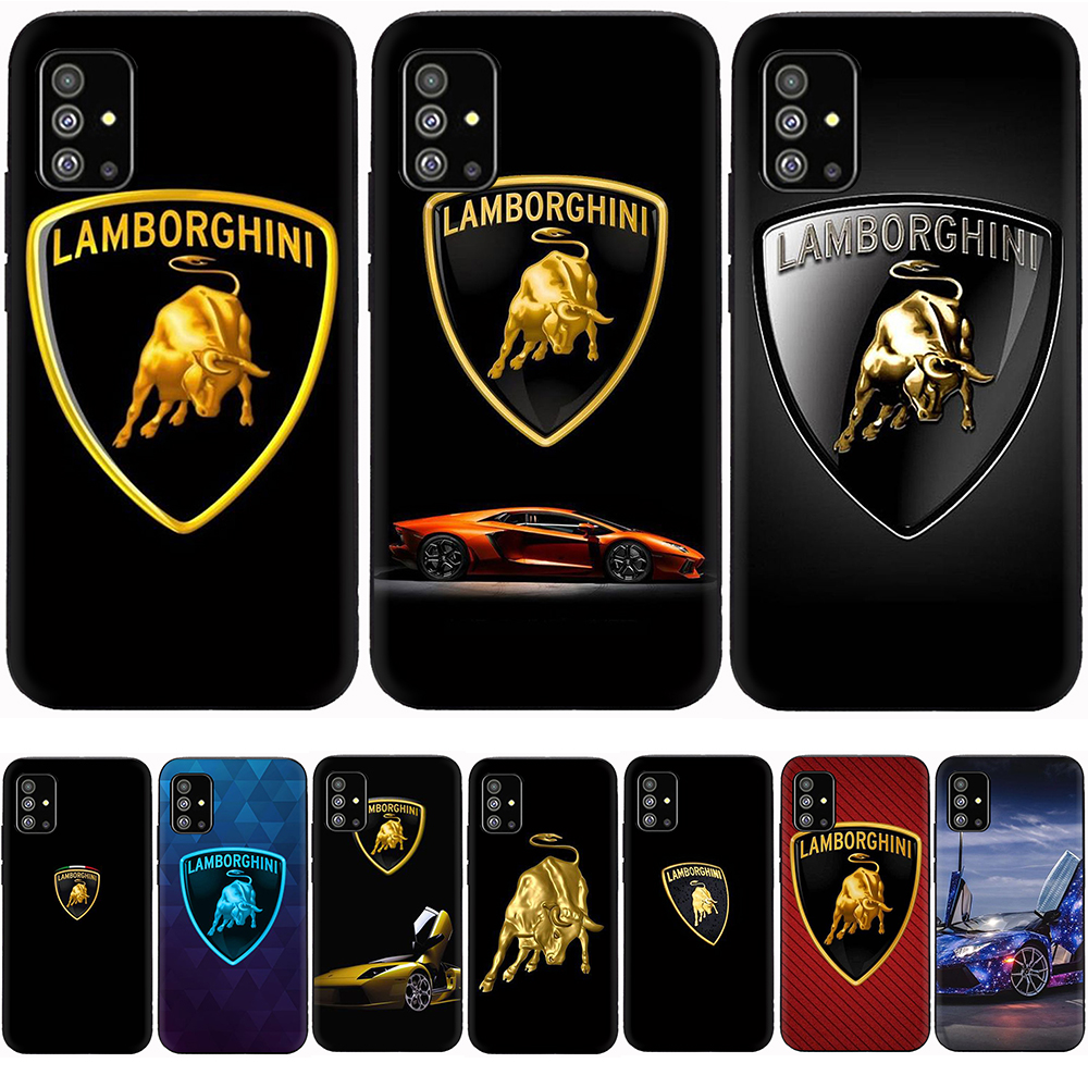 Ốp Điện Thoại Tpu Mềm Chống Rơi In Logo Lamborghini Cho Samsung A9 2018 A10 A10S A11 A20 A30