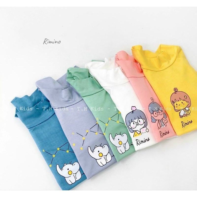 Áo bún thun lạnh dài tay bé trai bé gái size đại 15-25kg chất đẹp