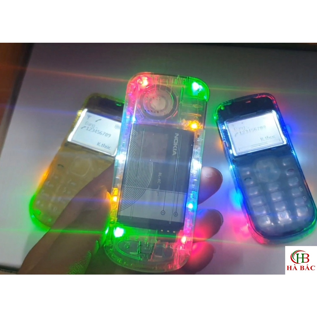 Điện thoại Nghe Gọi Nokia 1202 Độ LED 10 Bóng Nháy Siêu Đẹp Kèm Pin Sạc- Được CHọn Màu