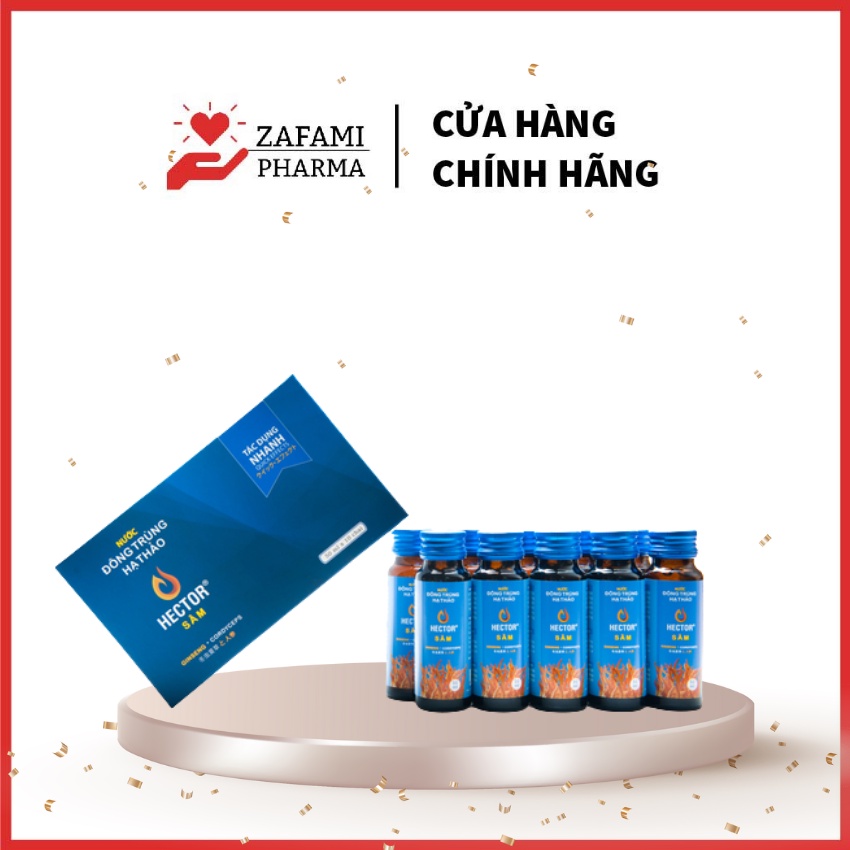 Đông trùng hạ thảo tăng cường sinh lý nam giới HECTOR Sâm (Hộp 10 chai) Zafami Pharma