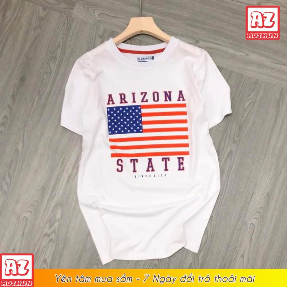 SALE- Áo thun Nam Nữ in hình cờ Mỹ Arizona State - Mẫu mới M2494 - bán chạy nhất