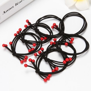 Dây buộc tóc hạt cherry - dây thun cột tóc