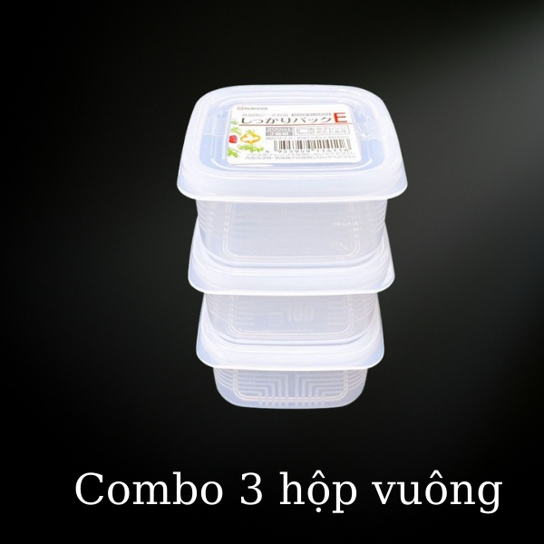 Set hộp trữ đông Nhật Bản dung tích 100ml, 180ml, 200ml