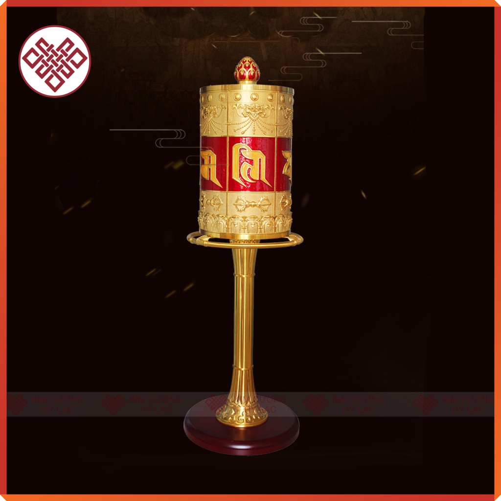 Kinh Luân Xoay Kinh Luân Điện Vạn Phúc [Kim Cương Hỷ Lạc] Đồ Thờ Mật Tông 158Cm