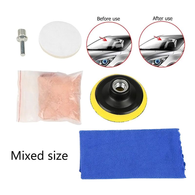 Bộ Dụng Cụ Đánh Bóng Kính Chắn Gió Xe Hơi Tiện Dụng