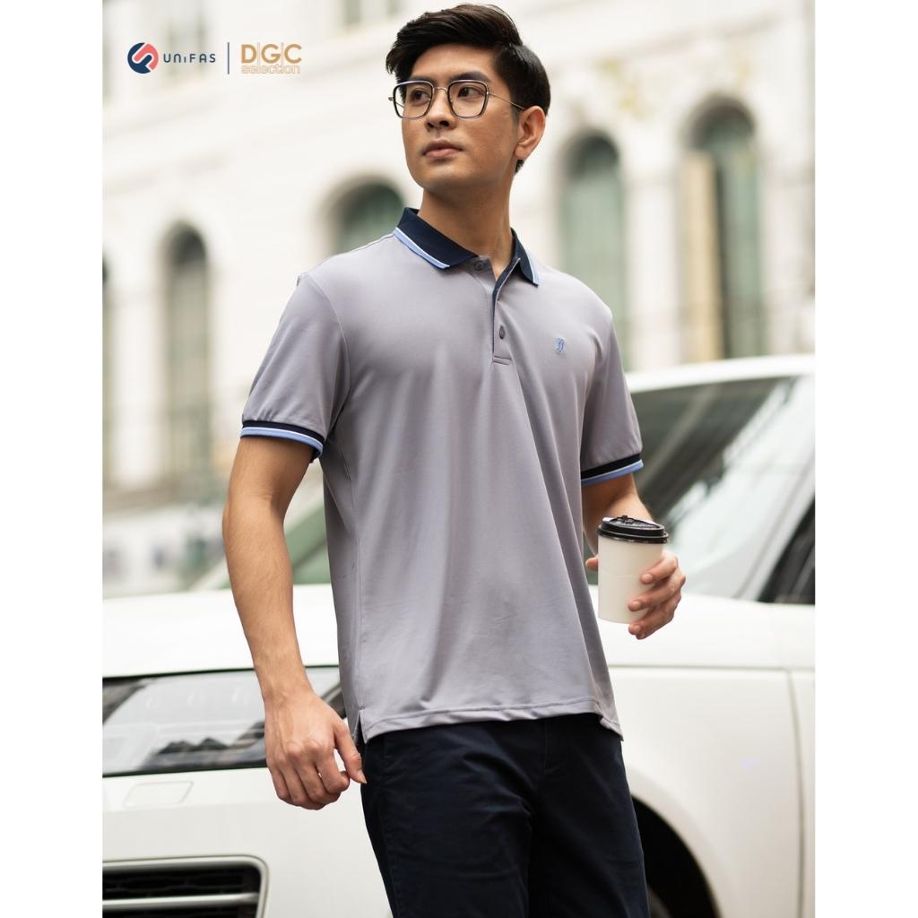 Áo polo nam DGCs ngắn tay cổ bẻ phối màu trẻ trung, chất thun mềm mịn thoáng mát SAPBA19M