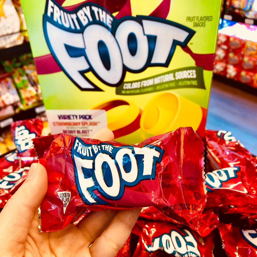 Combo 5 cuộn kẹo dẻo trái cây FOOT Mỹ - Date T3/2022