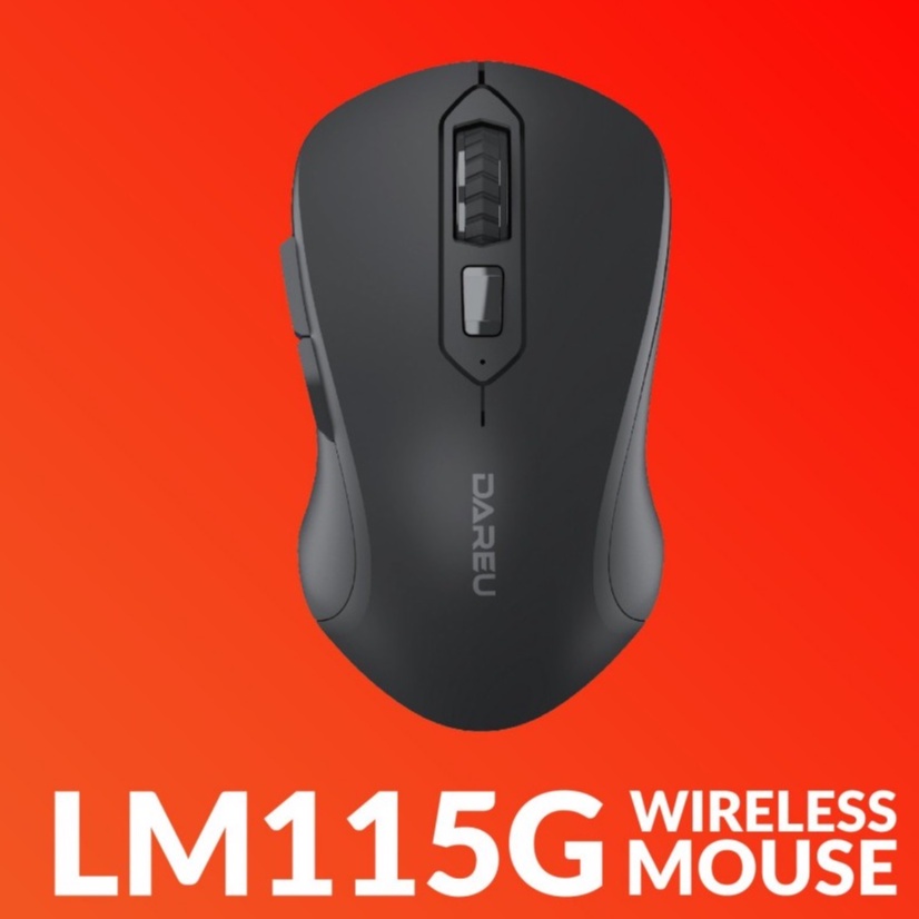 Chuột không dây DAREU LM115G Seri kết nối 10m ,tặng kèm pin,kết nối Wireless - Hàng chính hãng