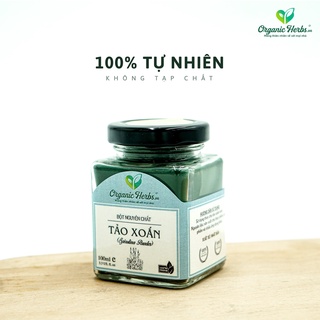 Bột Tảo Xoắn Nhật Bản Spirulina Nguyên Chất 100% Organic Herbs Giảm Thâm Mụn, Chống Lão Hóa