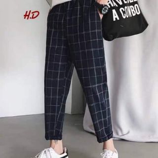 Quần bagy kẻ_HD05