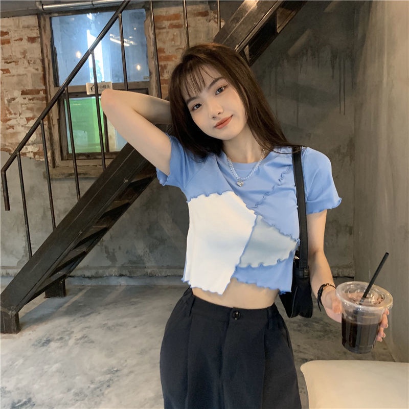 Áo Thun Tay Ngắn Cổ Tròn Phong Cách Hàn Quốc Cho Nữ JL-TX-281