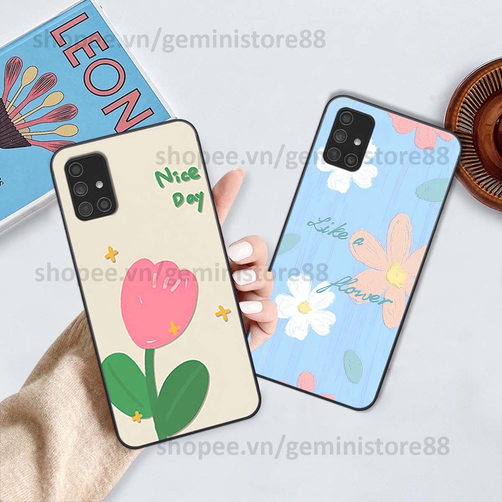 Ốp Samsung M51 in hình hoa lá nhiều màu sắc siêu đẹp, siêu xinh, siêu cá tính