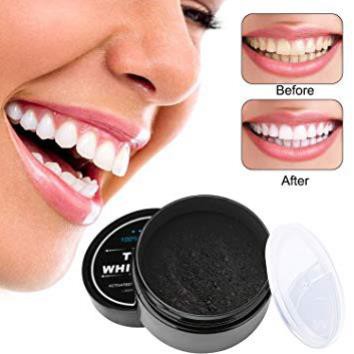 [ Giá Tôt ] Bột tẩy trắng răng than hoạt tính Teeth Whitening  30g