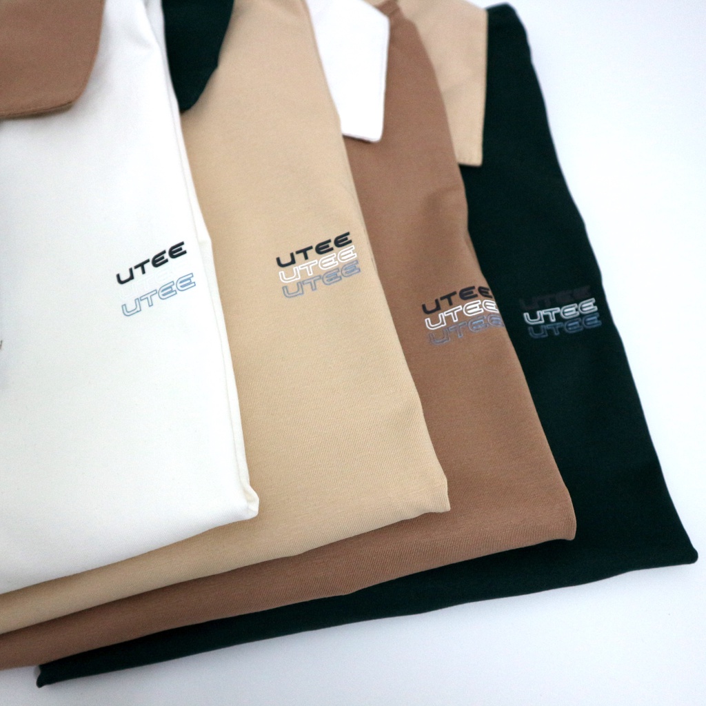 Áo Polo Phối Màu Unisex U.Tee Studio Chất Liệu 100% Thun Cotton Lạnh Cute Trẻ Trung Năng Động