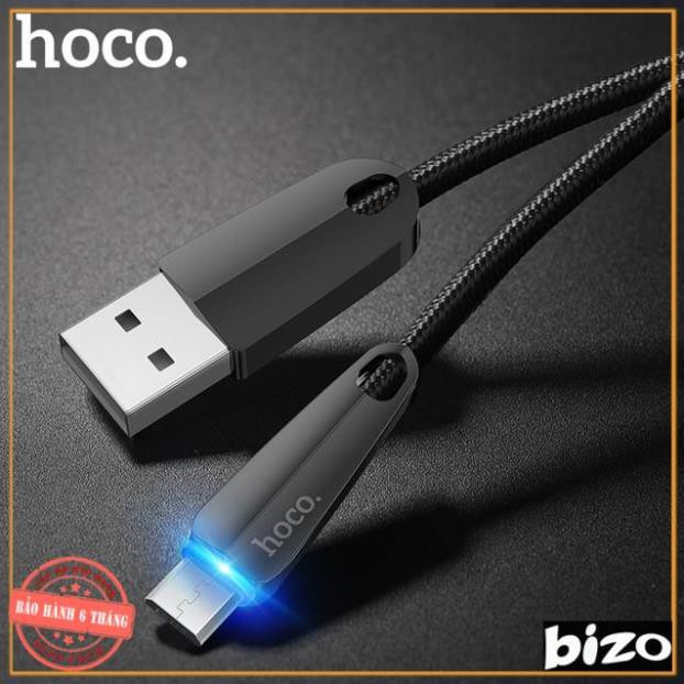 Cáp sạc nhanh tự ngắt, dây sạc samsung, lphone sạc nhanh tự ngắt HOCO U35 dài 1,2m