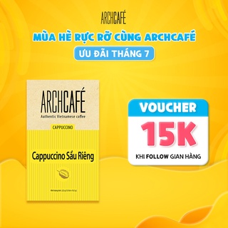 Cà phê Cappuccino Sầu Riêng Archcafé hộp 12 gói x 18.5g