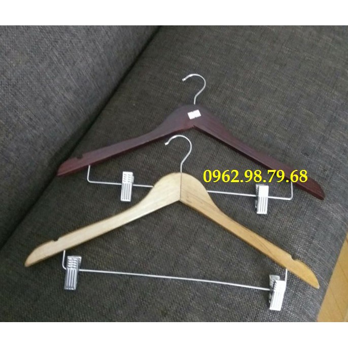 Móc Gỗ Gắn Kẹp Sắt 15 Chiếc GIÁ SỈ