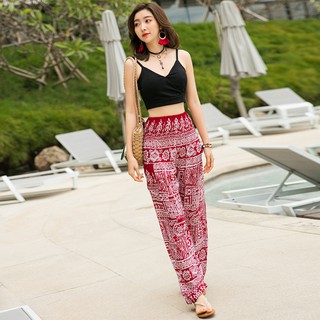 Quần Thổ Cẩm Boho Vintage